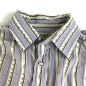 Ted Baker Pastel Striped Long Sleeve Burton Down